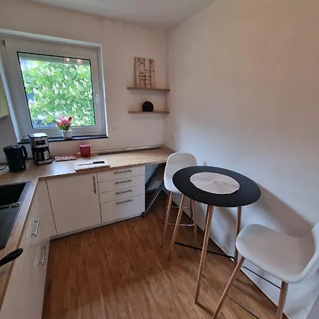 Ecocube Apartment2 Meppen14, Balkon, Kueche, Waschmaschine Apartment Meppen