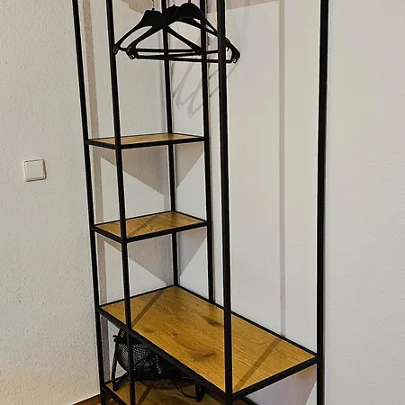 Ecocube Apartment2 Meppen14, Balkon, Kueche, Waschmaschine