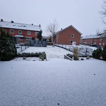 Ecocube Apartment2 Meppen14, Balkon, Kueche, Waschmaschine